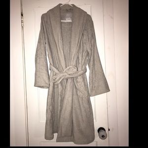 Grey towel robe like new